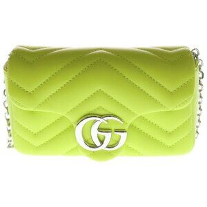 Gucci GG Marmont Quilting Chain Mini Bag Quilted